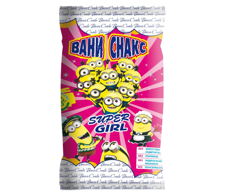 Vani snacks Mignoni Super Girl 30 g. 20 pcs./can. (price per sack)