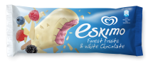 Eskimo forest fruit with white chocolate 55g. 40 pcs./case