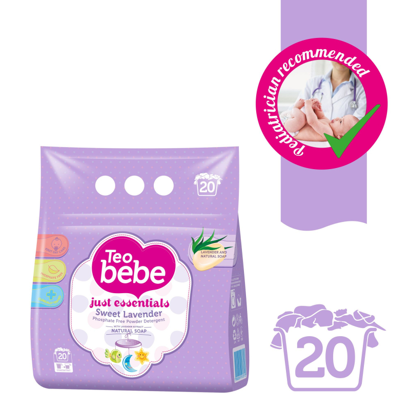 Pulver Theo Baby 1,5 kg Lavendel 2/1