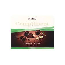 Chocolate candies Roshen Compliment cream hazelnut 120g 10 pcs/box