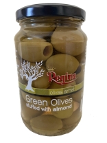 Green olives with almonds 200 g/jar 12 pcs/stack