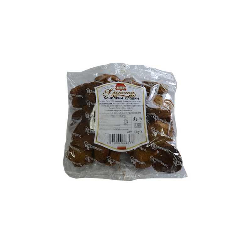 Jeanetta Cinnamon sweets 200g. 16 pcs./carton