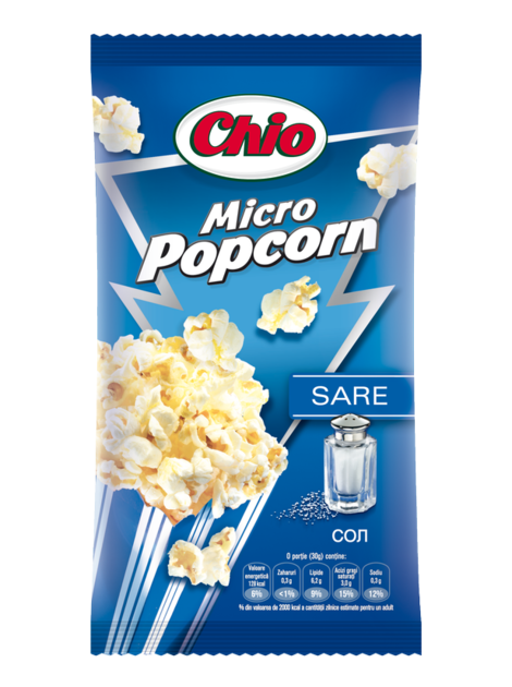 Popcorn Chio with salt 80g. 32 pcs./case