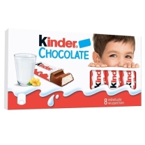 Kinderschokolade 8 Stück 100 g 10 Stück/Stapel