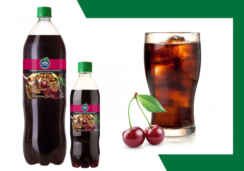 BBB Cola Cherry 2 l Carbonated drink 6 pcs/stack