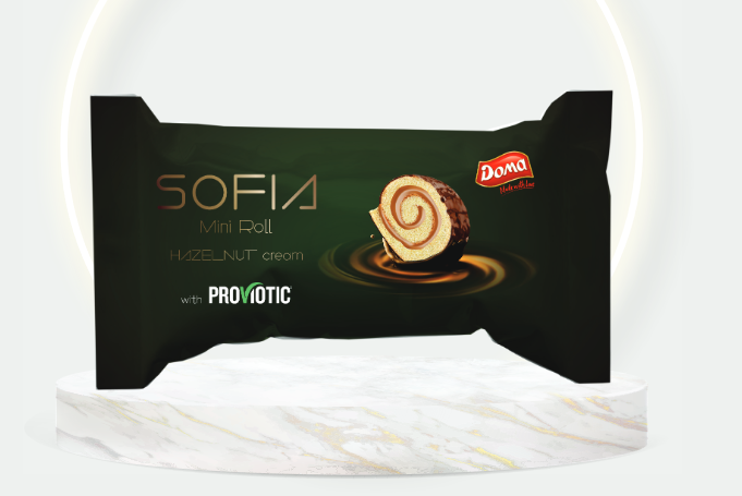 Minirolle Sofia Haselnuss 16 x 36 g / Karton