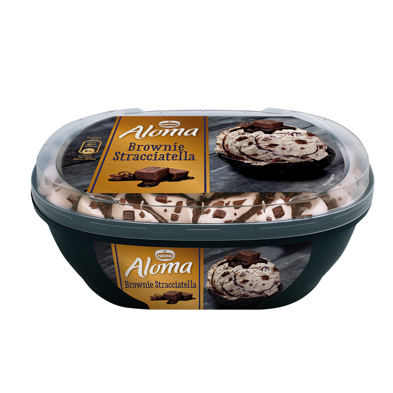 Aloma brownie and strachitella ice cream 6*900 ml