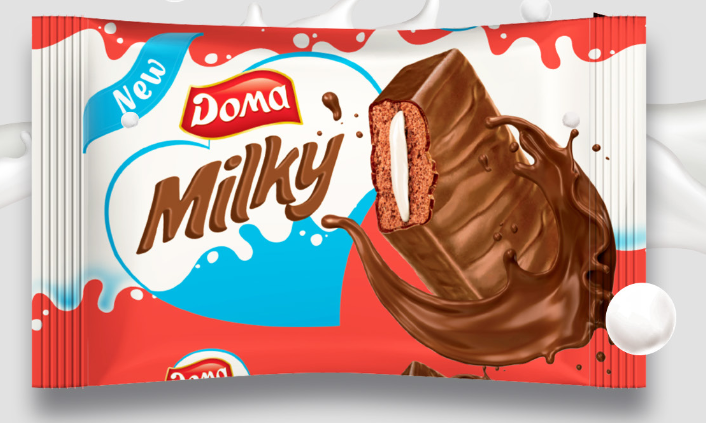 Trockennudeln Chocolate Doma Milky 12 Stück x 38 g/Karton