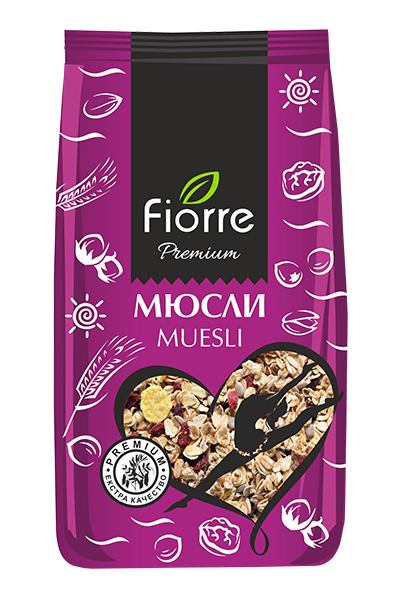 Fiore Müsli 40% Frucht 450 g 6 Stk./St.