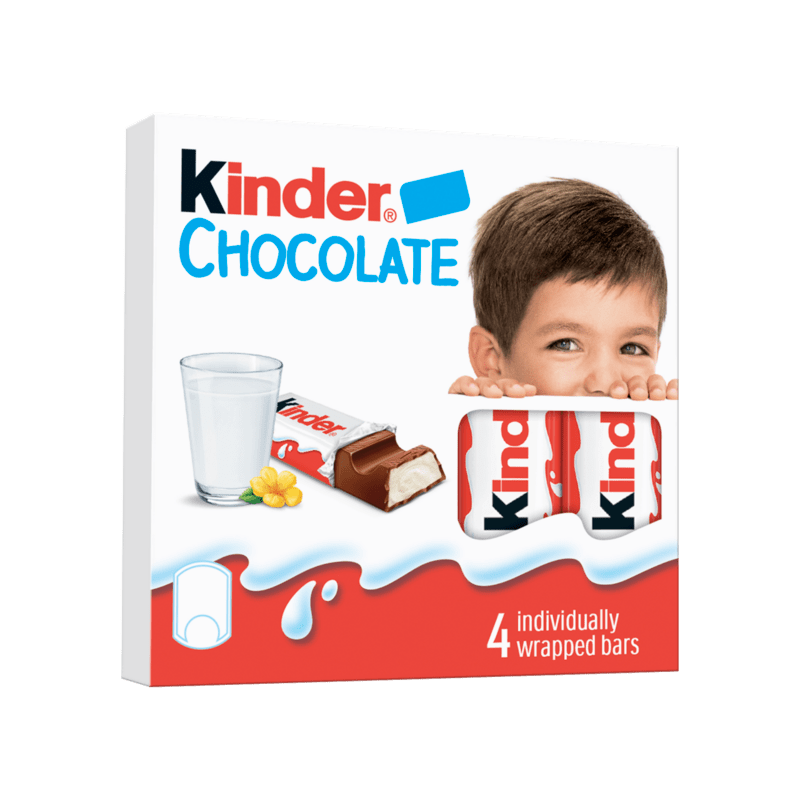 Kinder Chocolate 4 pcs 50 g 20 pcs/stack