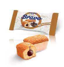 Bravo mini cake with cocoa cream 16 pcs/box