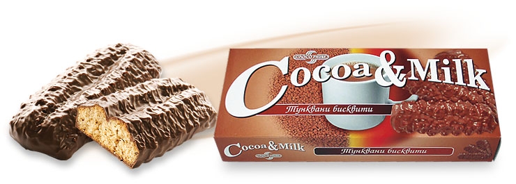 Bisküvi Kakao+Süt / Tatlı/ 24 Adet/Koli.