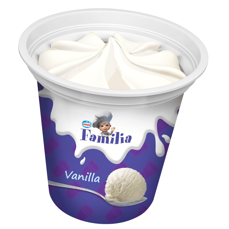 Family ice cream Vanilla cup 24*125 ml