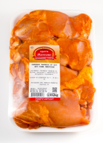 МК Добрич Пилешка пържола от бут без кожа овкусена/замразена/ ~1 кг/тарелка