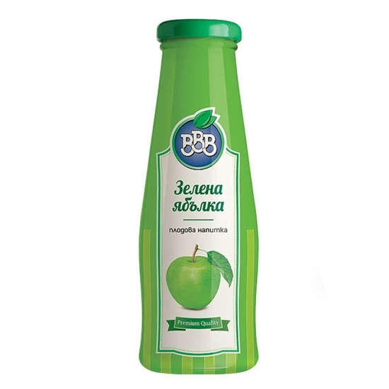 Juice BBB Green Apple 250 ml glass 6 pcs./glass