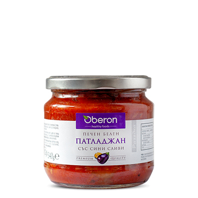 Oberon geröstete Aubergine mit Pflaumen 340g. 6 Stück/Stapel