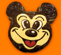 Demeter-Torte #634 Mickey Mouse/Kopf/Inschrift