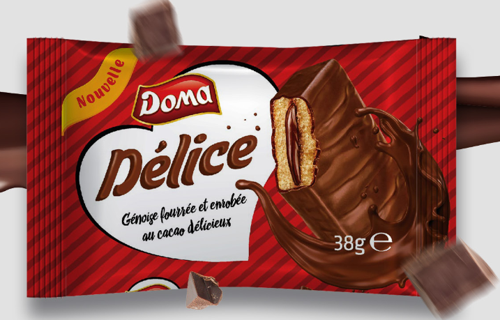 Trockennudeln Schokolade Doma Delice 12 Stück x 38 g/Karton