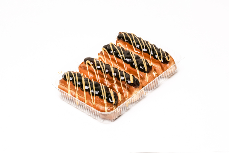 Krasita Eclairs mit Karamell 4 Stk. Karton 9 Stück/Karton