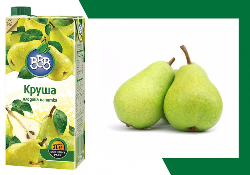 Juice BBB 2 l Pear 6 pcs/stack