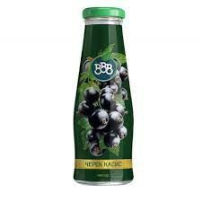 BBB Blackcurrant juice 250 ml glass 6 pcs./glass