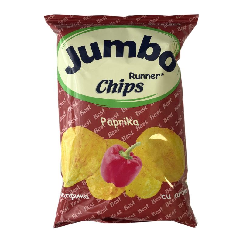 Чипсы Jumbo с паприкой 75 г. В коробке 25 шт.