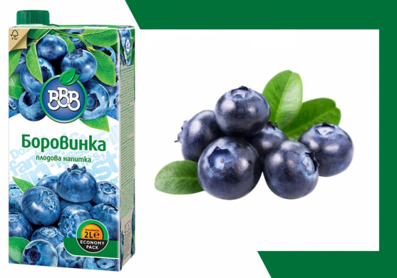 Juice BBB 2 l Blueberry 6 pcs/stack