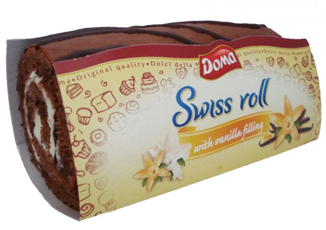 Roll Doma vanilla 115g. decoration 12 pcs./case