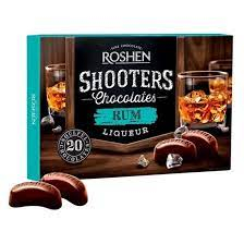 Chocolate candies Chocolate shooters rum 150 g /10