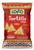 Atıştırmalıklar Loto Tortilla biber 85g 15 adet/kutu.