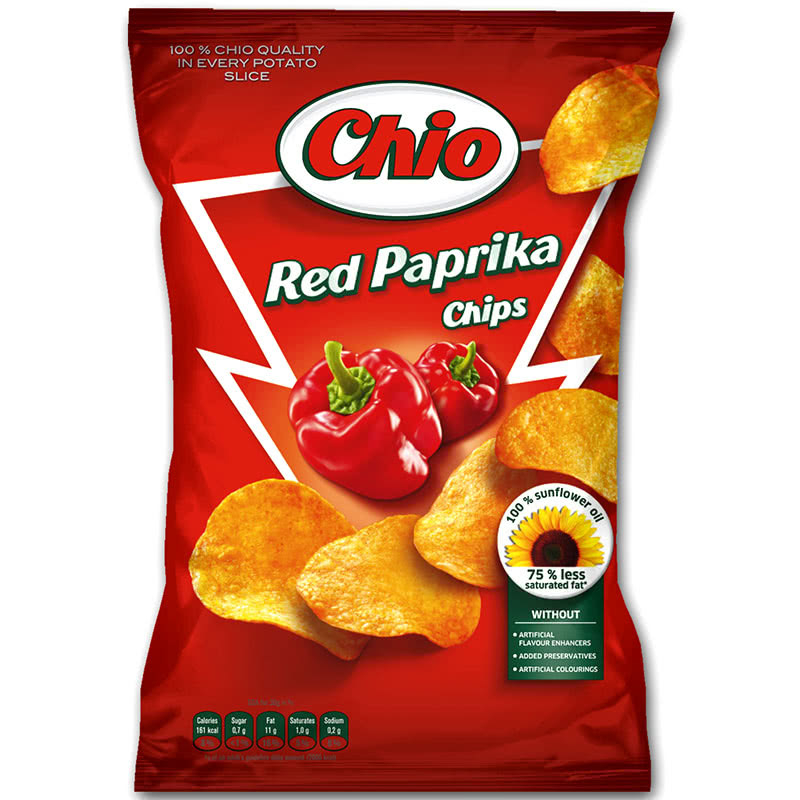 Chips CHIO Paprika 140 g 10 pcs./box