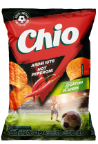 Chips CIO Football hot paprika 125 g 12 pcs/case pcs./case