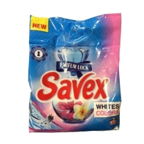 Savex tozu 2 kg. beyaz ve renkli çamaşırlar için 8 adet/yük