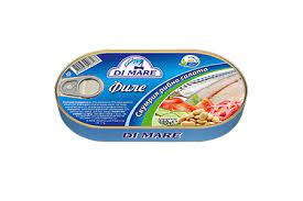 Diavena mackerel fillet 0.180 Fish salad 15 pcs./stack