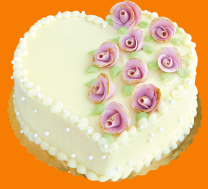 Demetra Cake #56 Herz mit weißer Schokolade