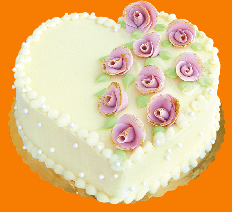 Demetra Cake #56 Heart with white chocolate