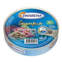 Uskumru Diavena 0.160 Balık salatası 16 adet/deste