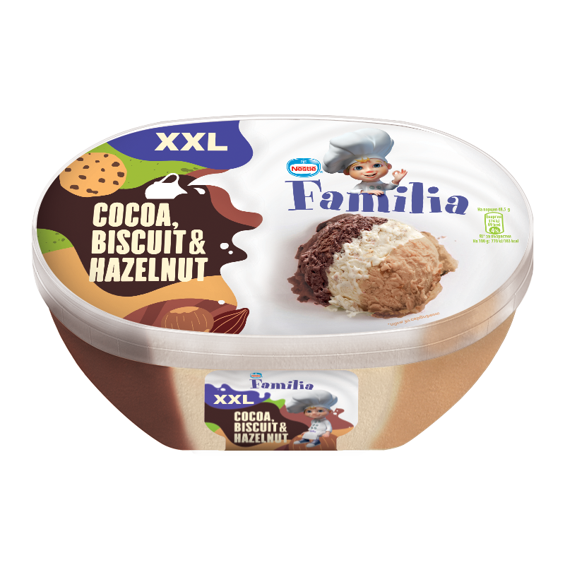 Dondurma Family Choco bisque fındık 4*2 lt