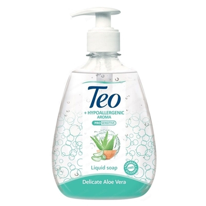 Flüssigseife Theo 400 ml mit Pumpe Aloe Sensitive 12 Stk./Karton