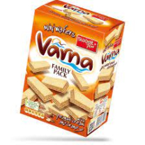 Mini waffles Varna Sweet with peanut cream and orange 280g. 10 pcs/carton