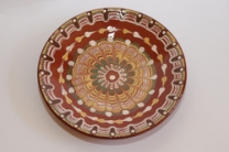 Керамическая тарелка 22 см троянский узор
