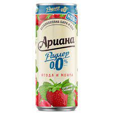 Ariana Radler strawberry and mint 330 ml CAN 12 pcs/stack