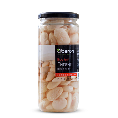 Oberon White bean giant 470g. 6pcs/stack