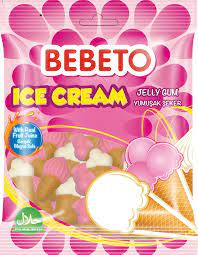 Bebeto Jelly Ice Cream 80 g 12 Stück/Karton