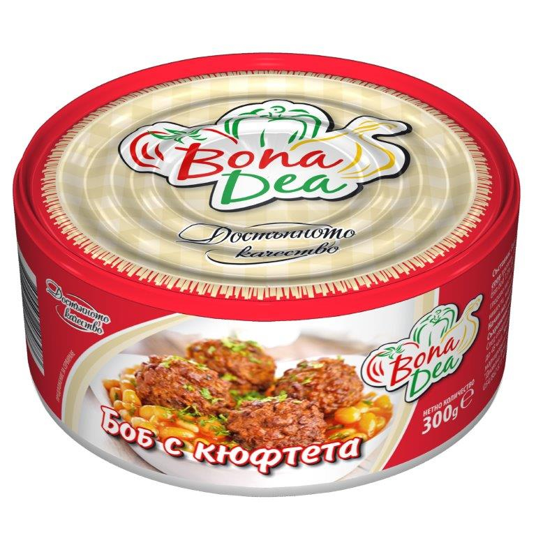 Bona Dea Bob with meatballs 300 g 12 pcs/stack