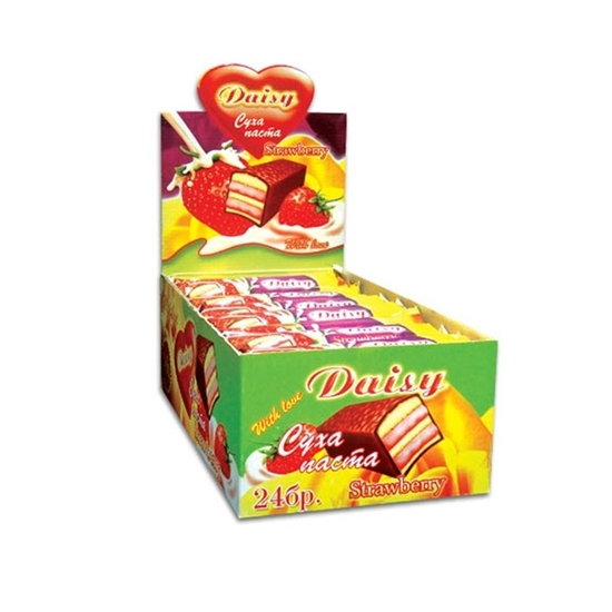 Dry pasta Daisy chocolate, strawberry 50g 24 pcs.