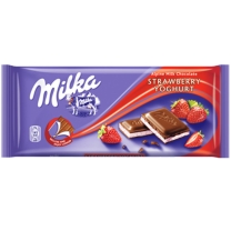 Milka Erdbeerschokolade 100g. 20 Stück/Karton