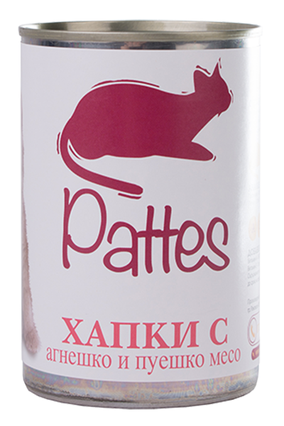 Patis Canned lamb and turkey for cats 410 g 24 pcs./st.