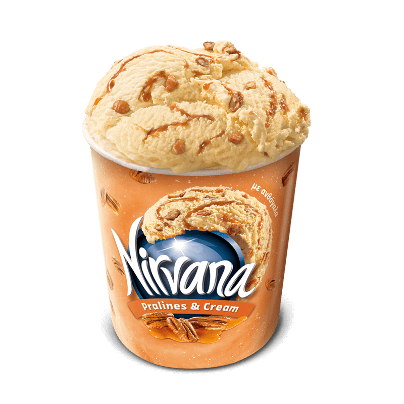 Eiscreme Nirvana Tube Praline und Sahne 6*355 ml