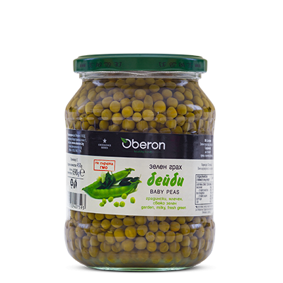 Oberon bebek bezelye 690g. 6 adet/yığın